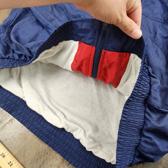 Vintage Lavon size XL Color Block 90s Windbreaker Track Jacket - Picture 6 of 7